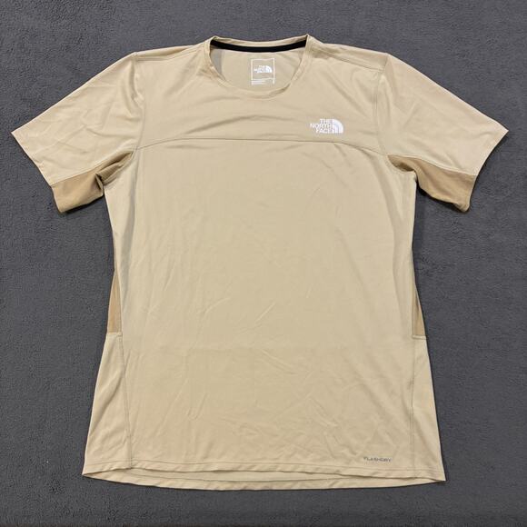The North Face Other - The North Face 24/7 Beige Khaki FlashDry Short Sleeve Crewneck T-Shirt Mens Sz L